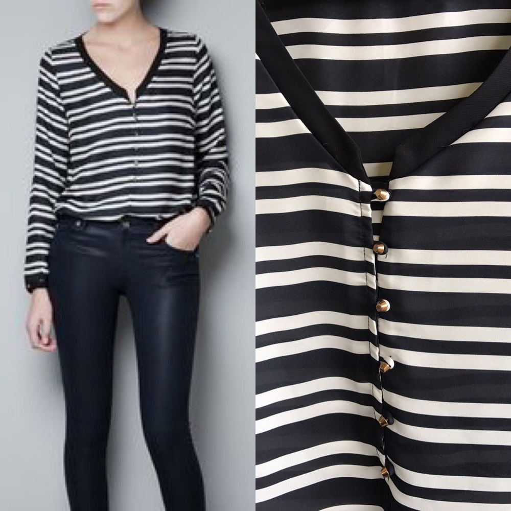Zara Striped Blouse